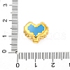 304 Stainless Steel Enamel Beads STAS-B085-06G-04-2