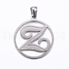 304 Stainless Steel Pendants STAS-K162-079P-1