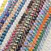 Electroplate Transparent Glass Beads Strands EGLA-R114-02A-M-1