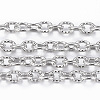 Tarnish Resistant 304 Stainless Steel Textured Cable Chains CHS-H012-02P-1