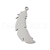 304 Stainless Steel Pendants STAS-S155-02P-02-1