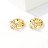 Butterfly Stainless Steel Acrylic Shell Hoop Earrings for Women JF2774-1-5