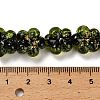 Handmade Dichroic Foil Glass Beads Strands DICH-U001-04F-5