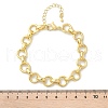 Brass Ring Link Chain Bracelets for Women Men BJEW-K273-07G-5