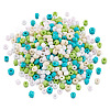 Opaque Glass Round Seed Beads GLAA-TAC0025-07A-03-8