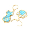 304 Stainless Steel Leverback Earrings for Women EJEW-MZ00406-02-3