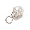 Round Imitation Pearl Acrylic  Pendants PALLOY-JF04002-02-5