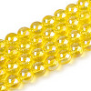 Electroplate Transparent Glass Beads Strands GLAA-T032-T8mm-AB12-A-1
