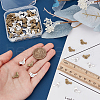 80Pcs 2 Colors Tibetan Style Alloy Beads TIBEB-FG0001-04-3