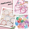 SOFPLATE 500Pcs 5 Colors Valentine's Day Transparent Acrylic Beads MACR-SP0001-29B-6