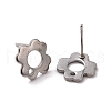 201 Stainless Steel Stud Earring Findings STAS-K241-07P-2