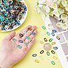 SUPERFINDINGS 960Pcs 8 Colors Acrylic Linking Rings OACR-FH0001-030-5
