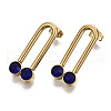 201 Stainless Steel Stud Earrings X-STAS-R115-27A-G-1