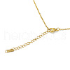 Ion Plating(IP) Rhinestone Heart Pendant Necklace NJEW-M199-03G-5