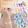 SOFPLATE 200pcs Opaque Acrylic Beads MACR-SP0001-45-5