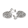 Flower 304 Stainless Steel Shell Stud Earrings EJEW-L283-041P-2