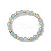Natural Apatite Beaded Stretch Rings for Women RJEW-JR00868-03-2