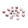 Opaque Spray Painted Glass Beads X1-GLAA-G118-01R-1