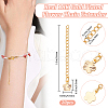Beebeecraft 20Pcs Brass Chain Extender KK-BBC0016-36-2