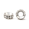 Brass Rhinestone Spacer Beads RB-A020-7mm-01S-3