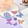 20Pcs 10 Style Ion Plating(IP) 201 Stainless Steel Filigree Pendants STAS-SZ0002-15-4