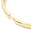 Clear Cubic Zirconia Hinged Bangle BJEW-J165-08G-3