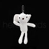 Cartoon PP Cotton Plush Simulation Soft Stuffed Animal Toy Rabbit Pendants Decorations HJEW-K043-04-3