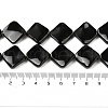 Natural Black Stone Beads Strands G-L239-18-5