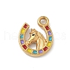 304 Stainless Steel Enamel Pendants STAS-U054-07G-1