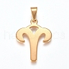 304 Stainless Steel Pendants STAS-L210-06C-G-1
