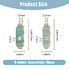 SUPERFINDINGS 16Pcs 8 Styles Natural Mixed Gemstone Copper Wire Wrapped Pointed Pendants FIND-FH0009-12-2