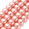 Shell Pearl Beads Strands BSHE-F013-01B-1