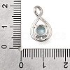 925 Sterling Silver Pave Cubic Zirconia Pendants STER-V001-03P-03-3