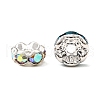 Brass Rhinestone Spacer Beads RB-A014-L7mm-S-3