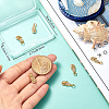 Beebeecraft 8Pcs Brass Micro Pave Cubic Zirconia Pendants RB-BBC0001-02-3