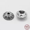Thailand 925 Sterling Silver Bead Caps STER-K171-30AS-4