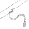 Non-Tarnish 304 Stainless Steel Bowknot Necklaces & Studs Earrings Set for Women NJEW-K276-03P-2