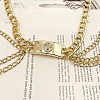 Rectangle with Lion Pattern Alloy Multilayer Waist Beads FS-WGA5C19-01-3