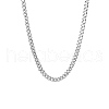 201 Stainless Steel Curb Chain Necklaces for Men NJEW-Q336-08A-P-1