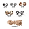 DIY Wood Beaded Pendant Display Decoration Making Kit DIY-YW0005-97-4