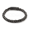 304 Stainless Steel Link Chain Bracelets for Women Men BJEW-A031-04C-AS-2