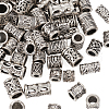 150Pcs 15 Styles Tibetan Style Alloy European Beads FIND-TA0002-68-11