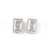 Rectangle Brass Glass Beads KK-Z101-01P-1