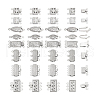   304 Stainless Steel Box Clasps FIND-PH0020-90-7