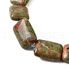 Natural Unakite Beads Strands G-S386-A02-4