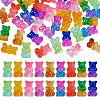 45Pcs 9 Colors Transparent Resin Cabochons CRES-TA0001-19-2