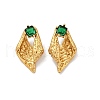 Conch 304 Stainless Steel Glass Stud Earrings EJEW-M105-04G-2