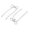 Non-Tarnish Bowknot 304 Stainless Steel Stud Earrings for Women EJEW-Z060-01P-2