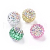 Polymer Clay Rhinestone Beads RB-L029-04-1