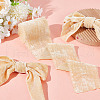 5 Yards Polyester Frayed Ribbon OCOR-WH0082-226B-04-3